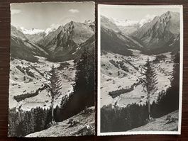 KLOSTERS 2 AK Blick ins Silvrettatal, Aeuja, Monbiel