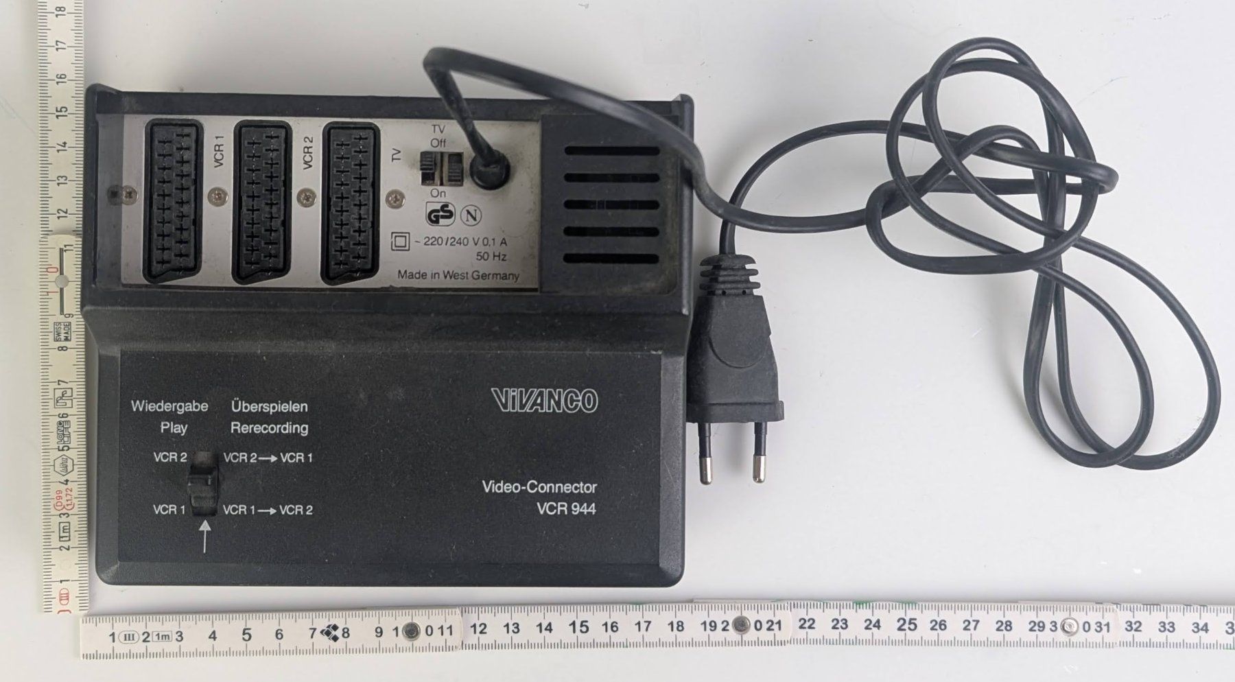 Unità & Adattatore: Vivanco Video-Connector VCR 944 - Vintage! – Usato da Zürich venduto da 1.Simon
