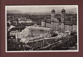EINSIEDELN - Klosterplatz - Leute - 1936