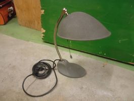 Vintage Design Tischleuchte, Lampe, Grau, Funktioniert!