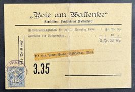 POSTKARTE 1899 BOTE AM
