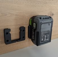 Wandhalterung für LUX-TOOLS 20V Akku Akkuhalter Halterung