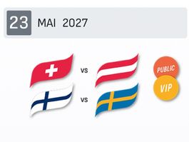 2x Eishockey WM 2027 Tickets SUI-AUT und FIN-SWE