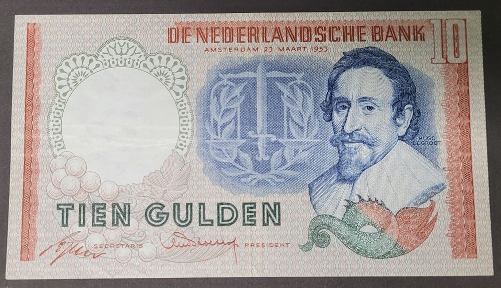 Niederlande 5 Gulden Banknote Von 1966 – Sammlerstück Gebraucht (Pick-Nr. 90a)