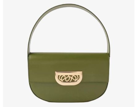 Sac bandoulière vert kaki DESTREE, style chic & arty 2023