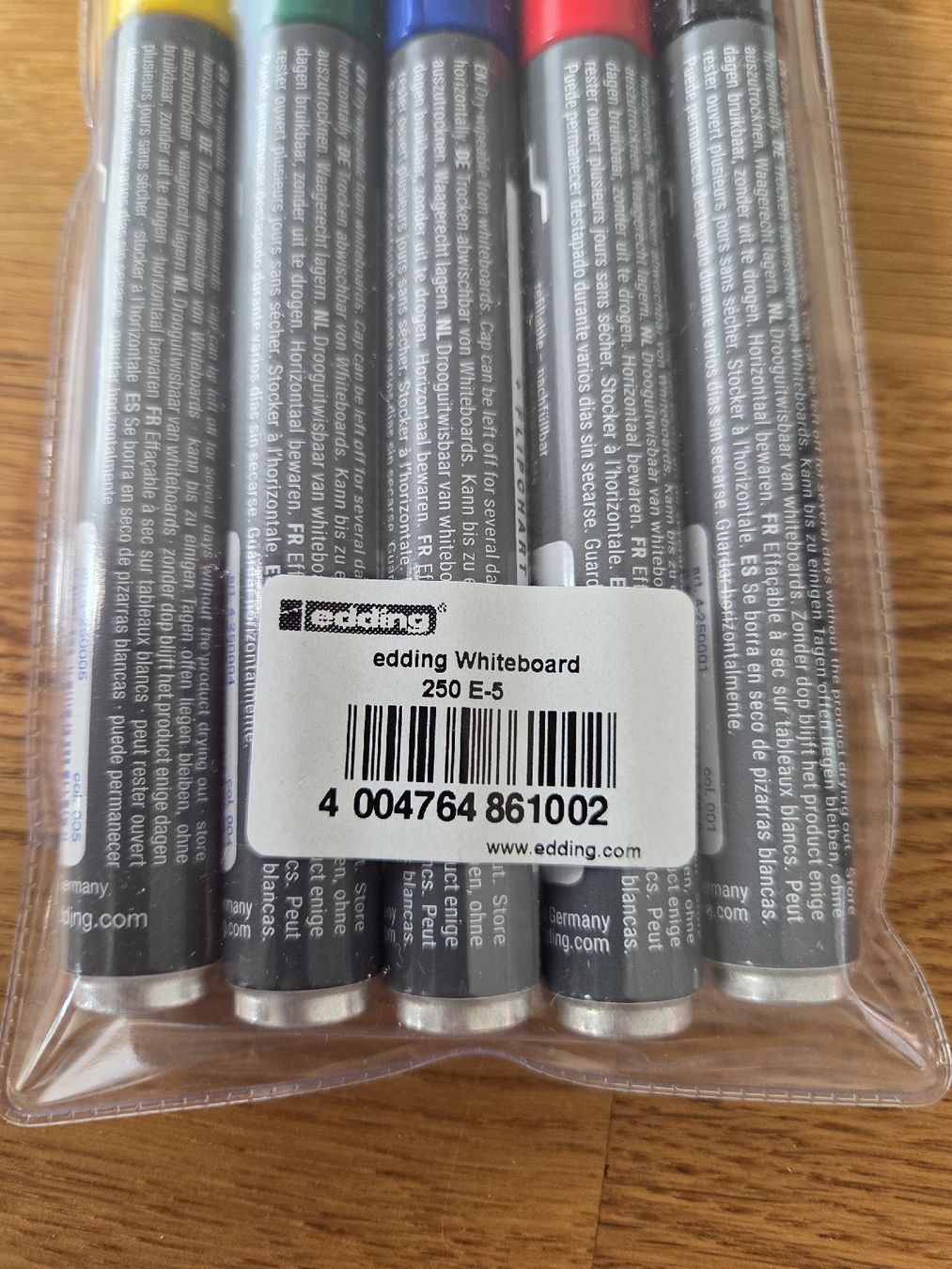 Edding Penna & Evidenziatori: Edding 250 Whiteboard Marker Set 5 Farben neu – Nuovo e nell'imballaggio originale da Ennetmoos venduto da Gamer2 1