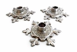 3x Kerzenhalter Vintage Metall 7.2cm