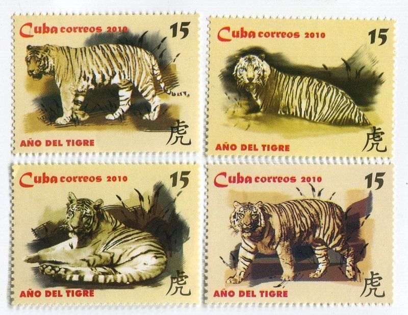 Alle Briefmarken: Briefmarken "Tiger". Kuba – Neu und originalverpackt aus Basel von Butsch5