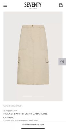 SEVENTY Venezia women’s skirt IT 42 DE 36 NP 192 CHF
