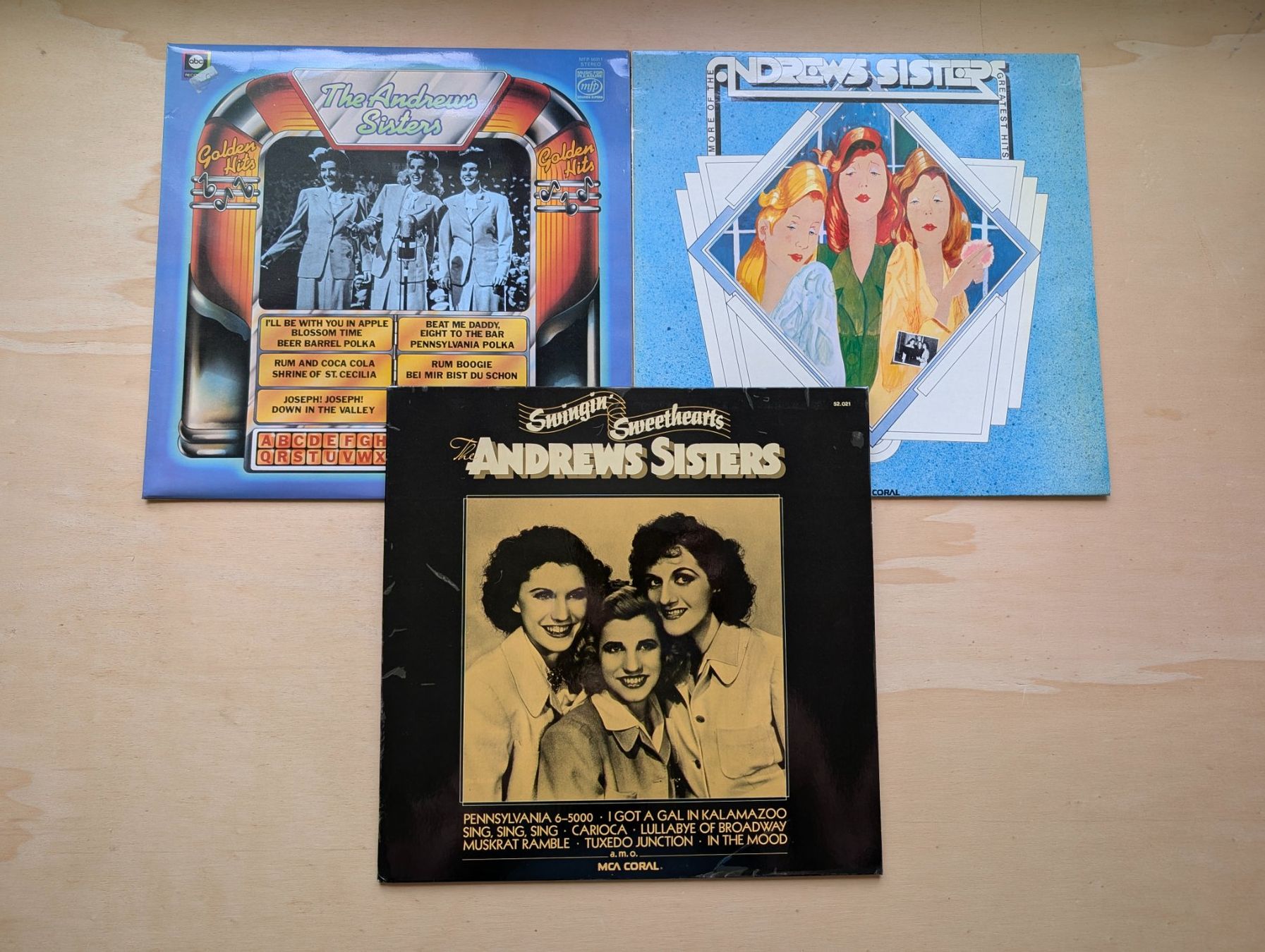 Dischi in vinile: Andrews Sisters  3x – Usato da Ebikon venduto da kisuM