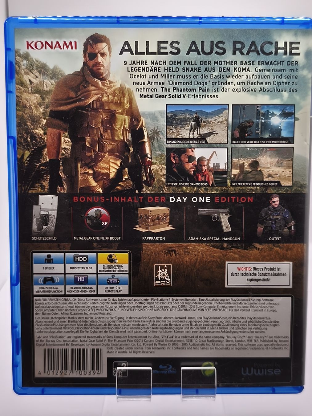 Sony Giochi: Metal Gear Solid V: The Phantom Pain PS4 - Comme neuf! – Usato da Conthey venduto da Th3gr4yf0x 2