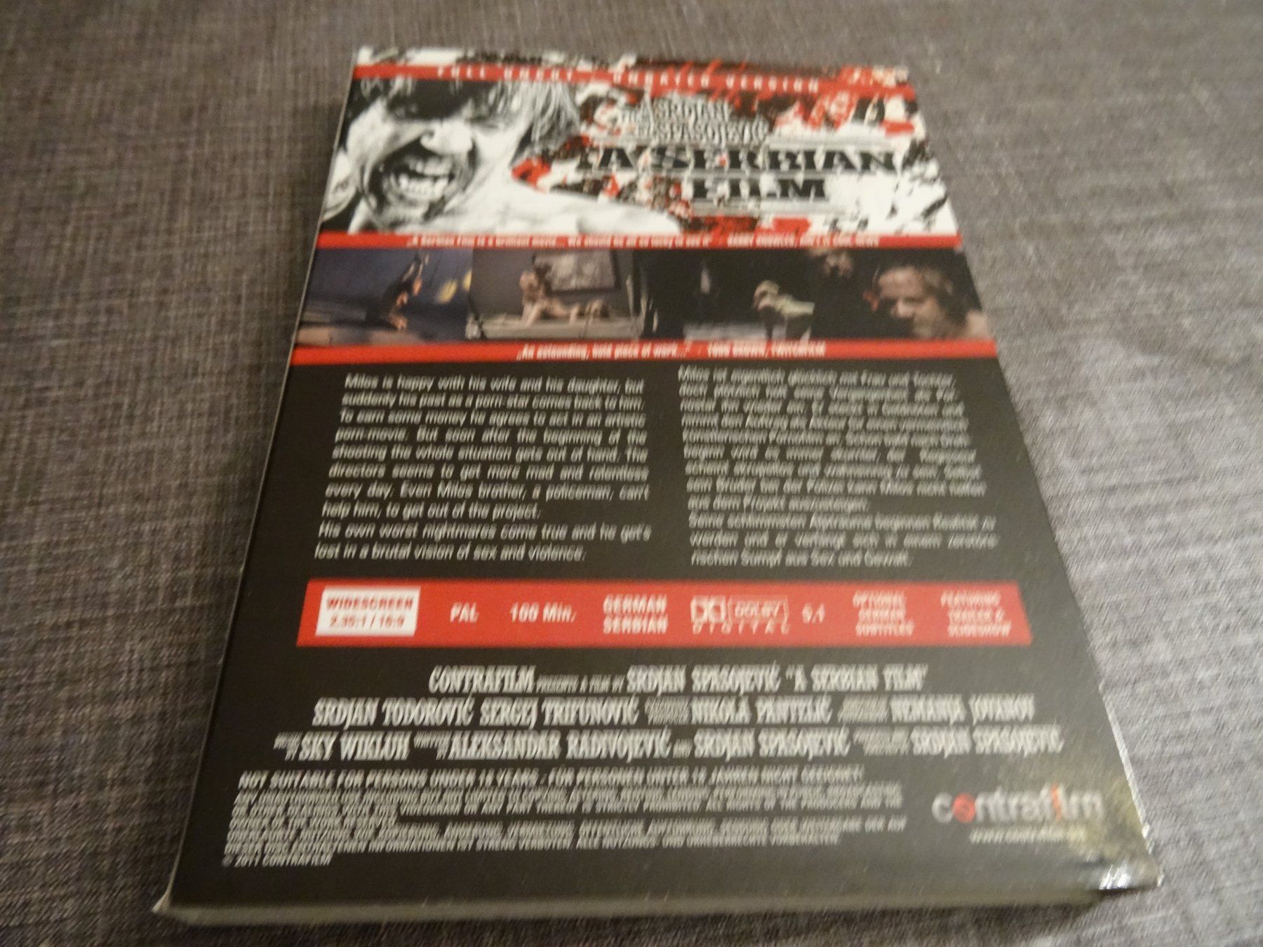 Tous les DVDs: DVD A Serbian Film Uncut Unrated Version – D'occasion à Olten par Disc-Verkauf 1