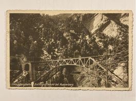 Historische Bietschtal-Viadukt-Karte, Wallis