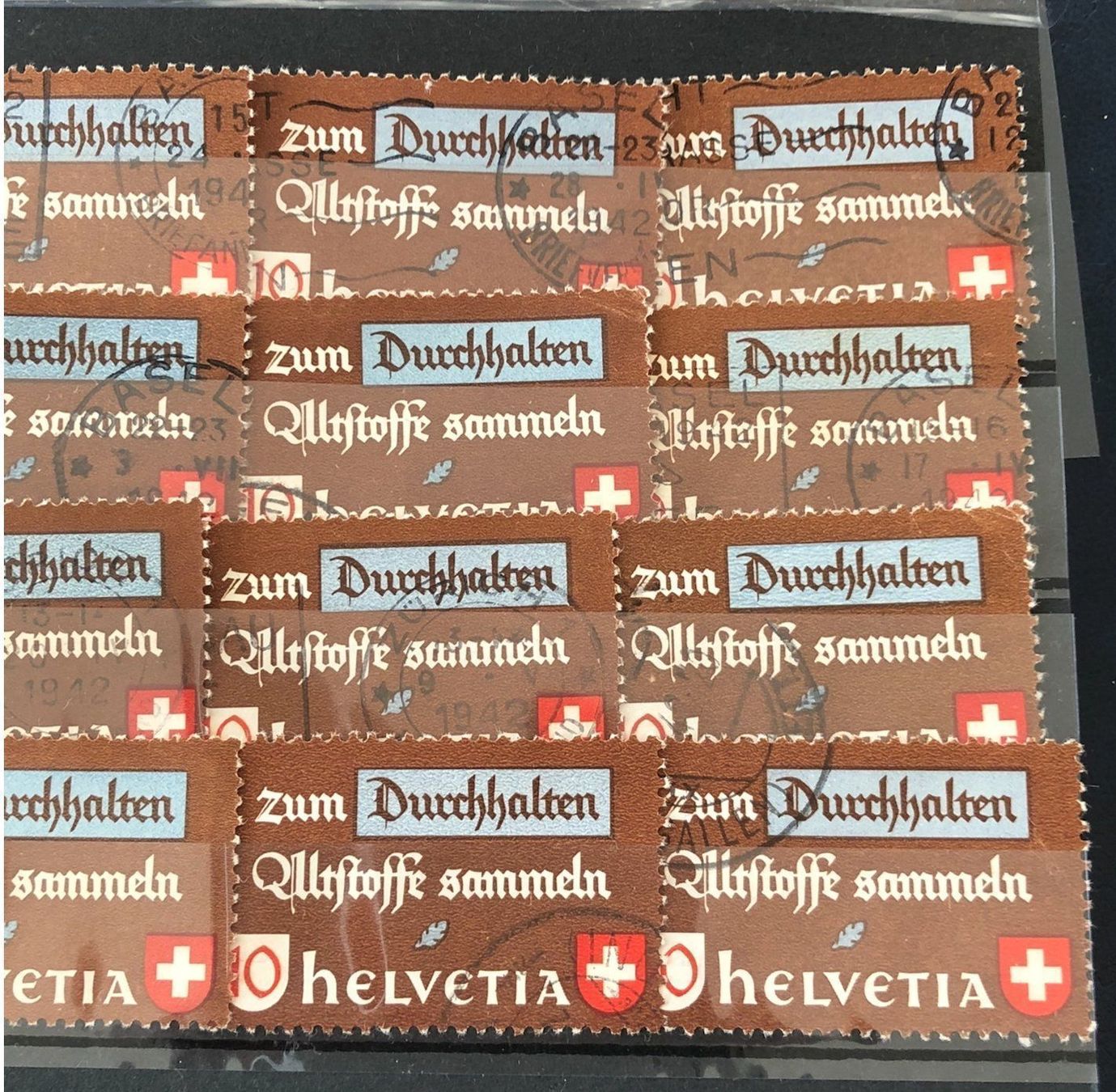 Tutti i francobolli: Nr.254 mit Stempel 16 Stück – Usato da Aarau venduto da Billa007 2