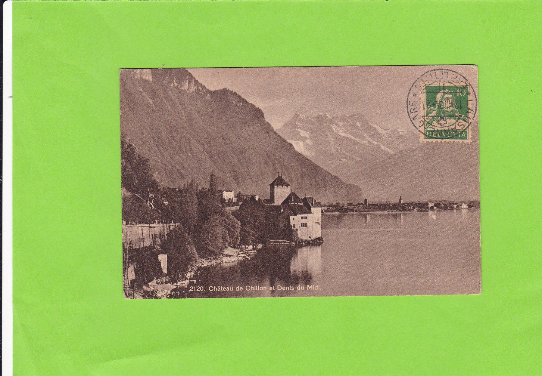 Cartoline postali: Chillon--1924 gelaufen – Usato da St. Peterzell venduto da neckertal