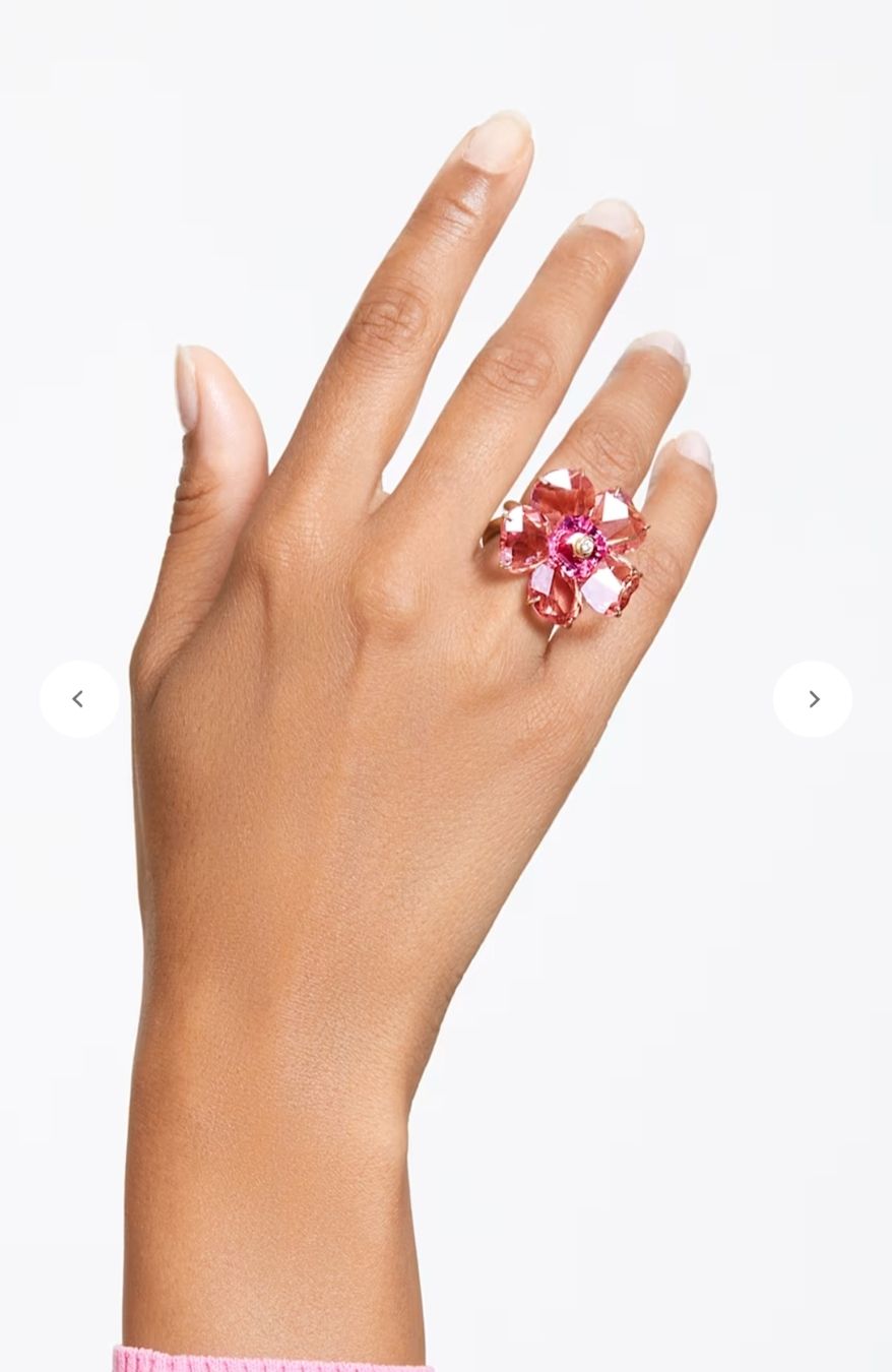 Swarovski Anelli: bague Swarovski idyllia fleur – Usato da Villeneuve VD venduto da virginie141 3