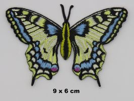 SCHMETTERLING - Aufnäher - Aufbügler - Stickerei - 9x6cm