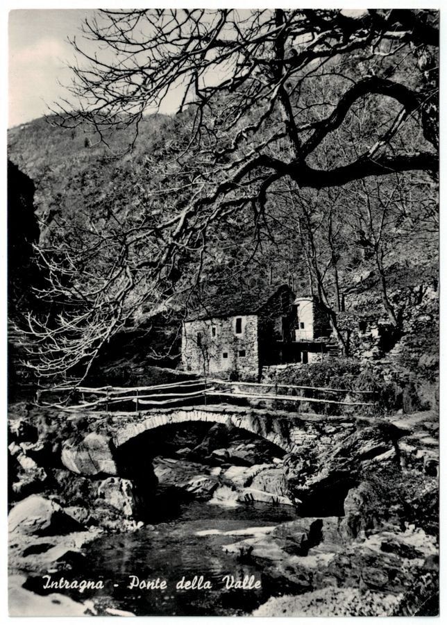 Cartoline postali: Intragna, Ponte della Valle, circolata 1962 – Usato da Frauenfeld venduto da POML