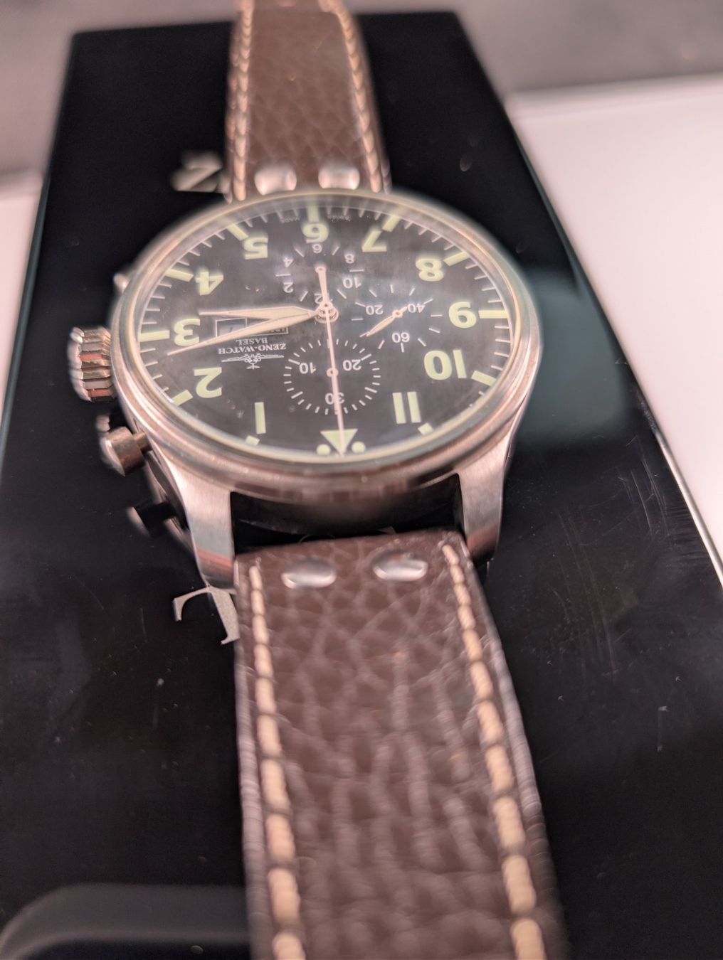 Zeno Uhren: Zeno Watch Basel Ref 10557 – Gebraucht aus Wynau von Zebrafurz 6