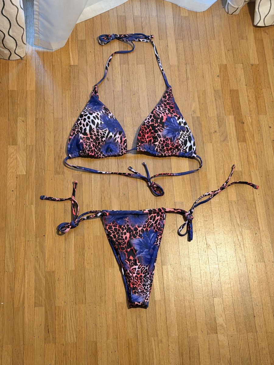 Costumi da bagno & Bikini: Maillot de bain multicolore léopard 2 pièces – Nuovo e nell'imballaggio originale da Le Lignon venduto da Ana2831