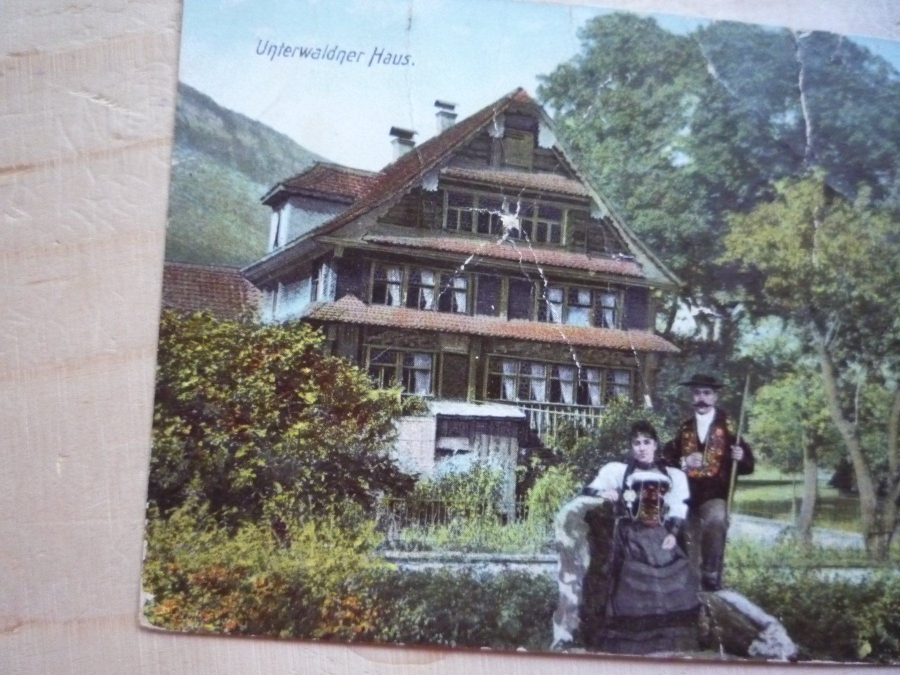 Cartoline postali: Unterwaldner Haus, 28.VII.02 – Usato da Rieden SG venduto da Brockehuesli 2