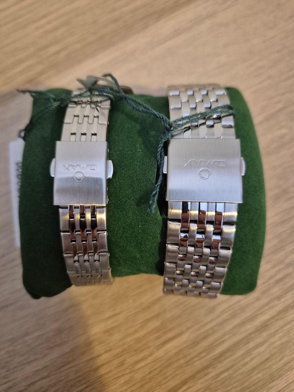 Uhren: OMAX Partneruhrenset silber / grün – Neu und originalverpackt aus Zürich von zah_967f 3