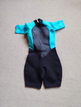 O’Neill Damen Shorty Reactor 2 mm – Grösse 10 – Schwarz/Türk