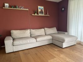 IKEA KIVIK 4er-Sofa mit Récamiere – Beige