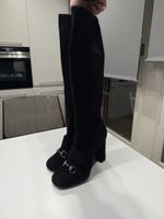 Bottes Gucci noires en daim (taille-39)