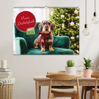Pures Dackelglück Premium Wandkalender 2027 DIN A2 quer