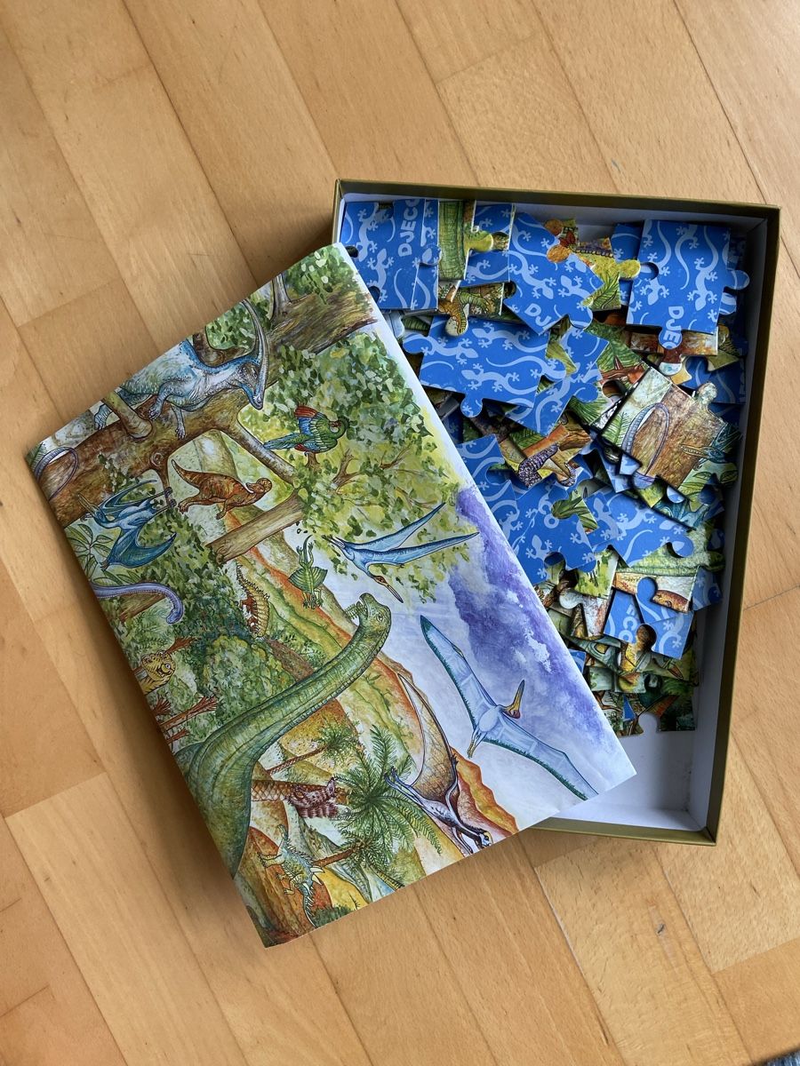 Djeco Puzzles: Dinosaurier Puzzle Observation Djeco 100 Teile – Gebraucht aus Zürich von Lilabalu65 1