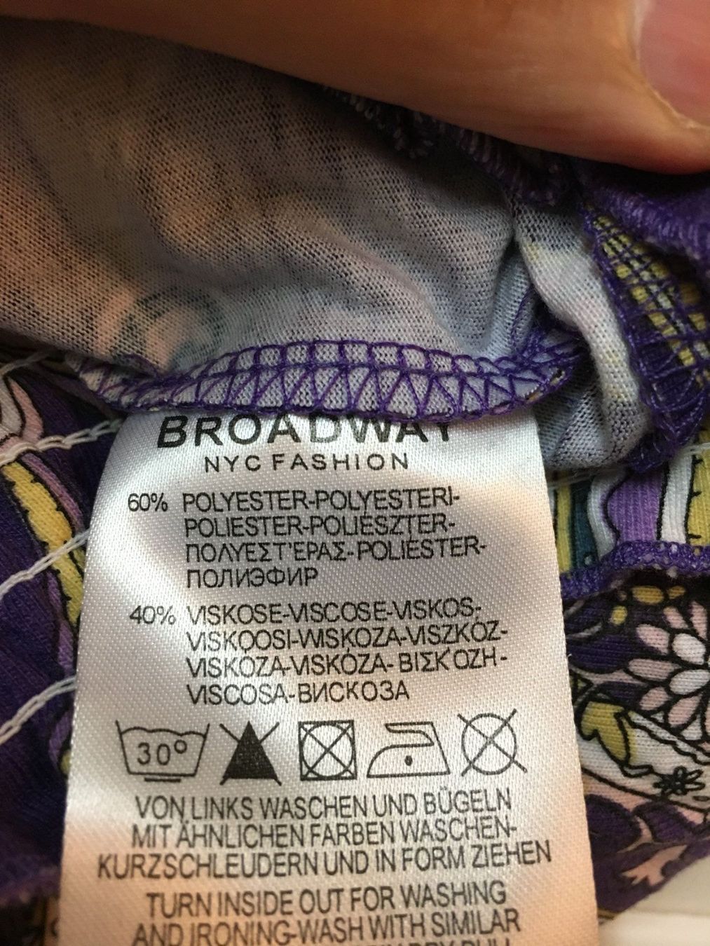 Tops: BROADWAY Top, Gr.S, lila gemustert – D'occasion à Arni AG par Mimo007 3