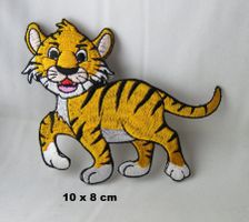 TIGER - Aufnäher - Aufbügler - Stickerei - 10x8cm
