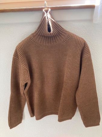 Rollkragen Pullover aus Nepal Kaschmere, beige, M, NEU!