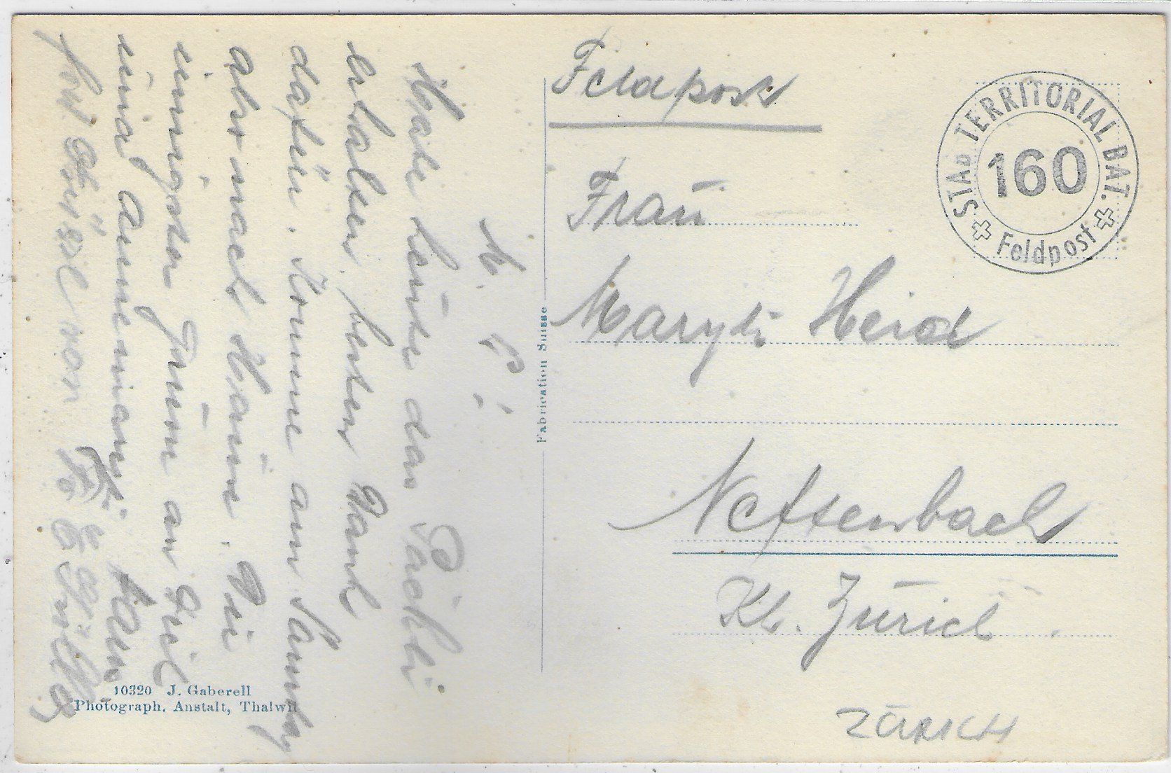 Cartoline postali: Kilchberg bei Zürich mit Kirche – Usato da Ettingen venduto da Kartenplanet 1