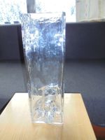 Elegante Kristallvase, rechteckig, Vintage Design