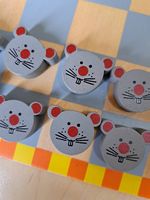 Holzspiel Dame (Katz und Maus)