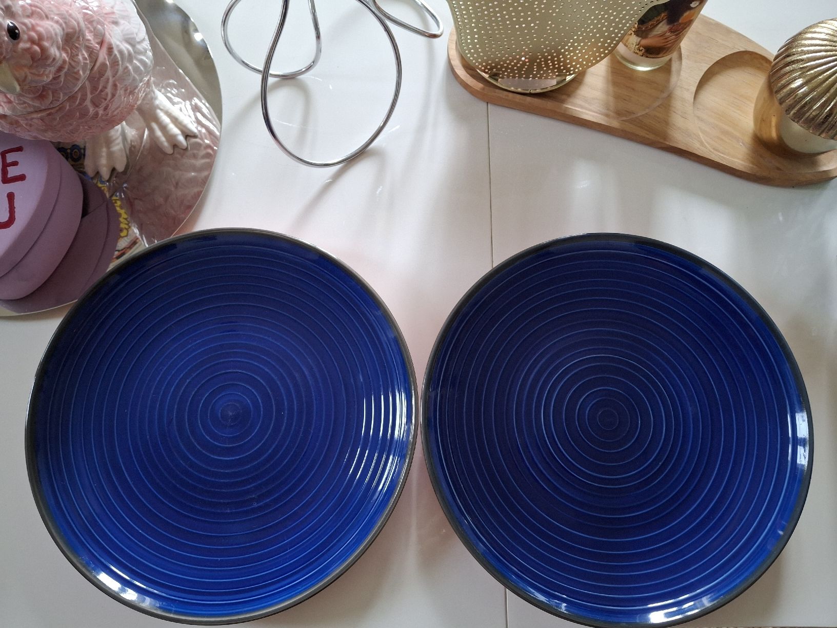 Maisons du monde Piatti: 2 assiettes bleues Maisons du monde – Usato da Lausanne venduto da Cognitia
