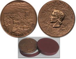 Médaille bronze Olympiques Grenoble 1968