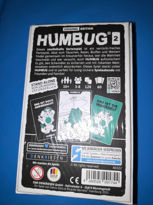 Giochi: Kartenspiel "Humbug" – Nuovo e nell'imballaggio originale da Oberhofen AG venduto da iitf2020 1