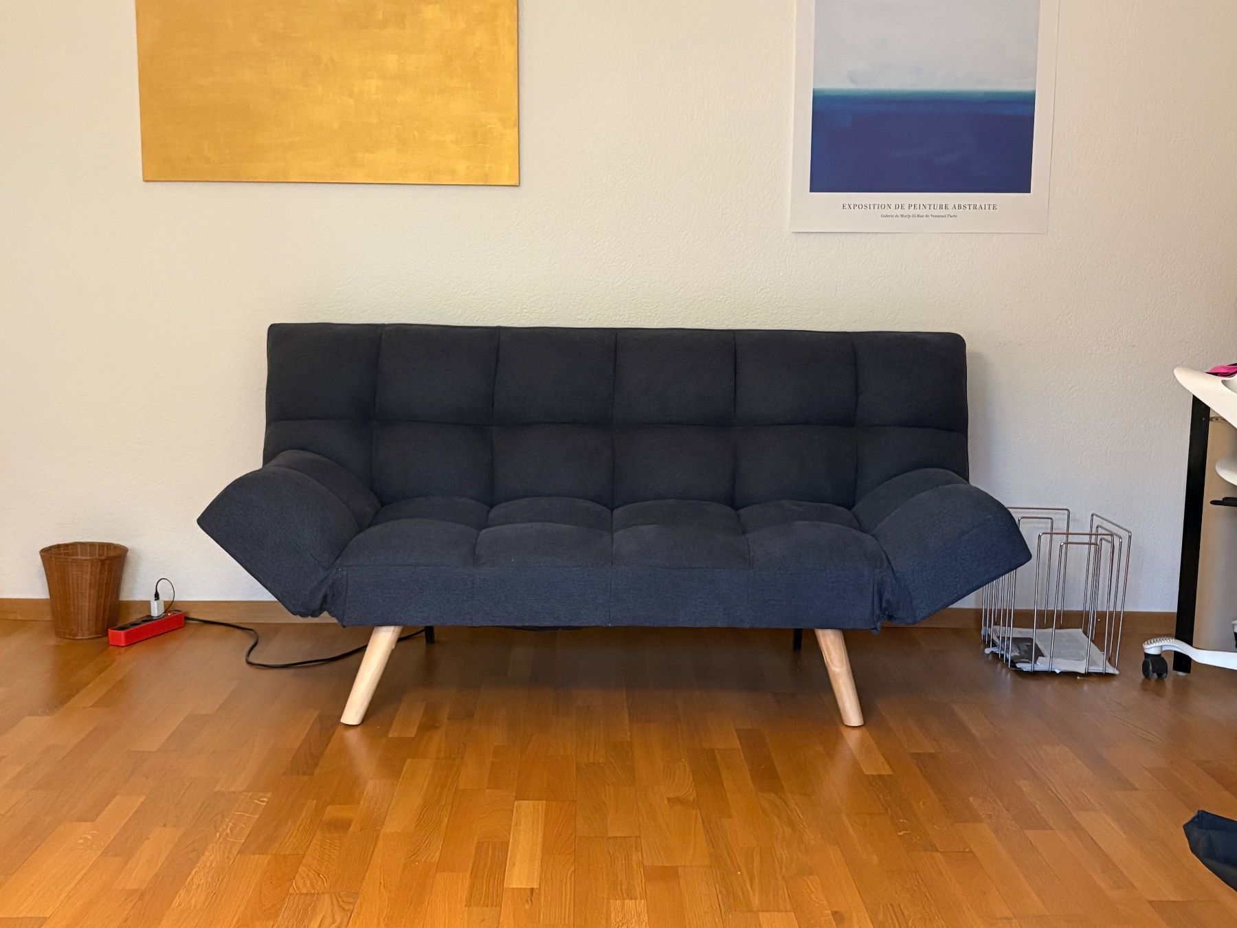 Beliani Divani: Schlafsofa/Bettsofa, 3-Sitzer, blau – Usato da Bern venduto da Baumwall 1