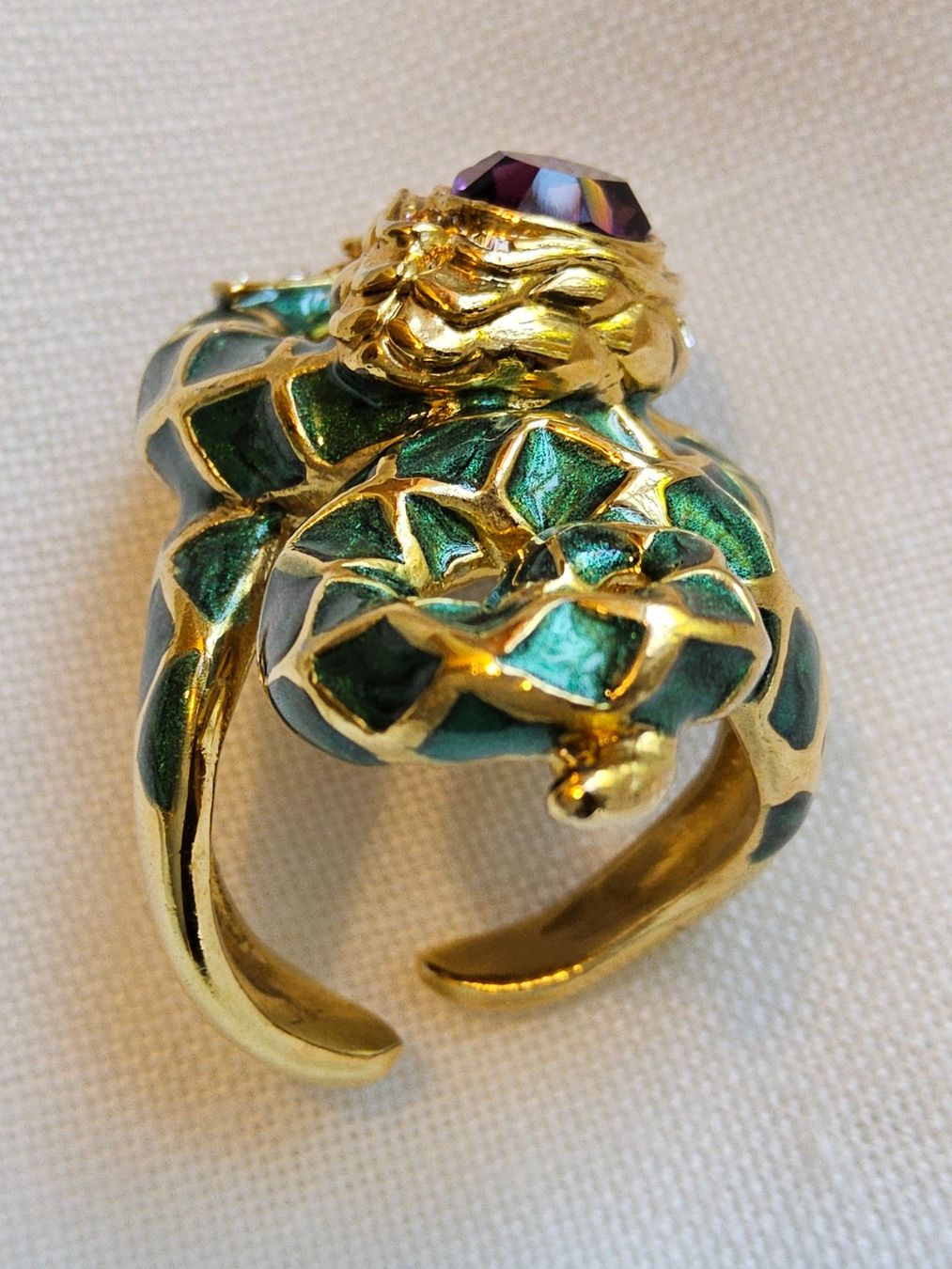 Anelli: Roberto Cavalli Cocktail Statement Schlangen Ring Gr. 51 – Usato da Zürich venduto da SciTec 2