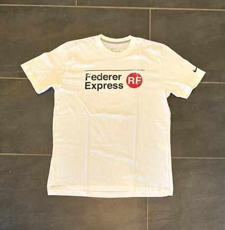 Roger Federer Express Nike T-Shirt Gr. M weiss