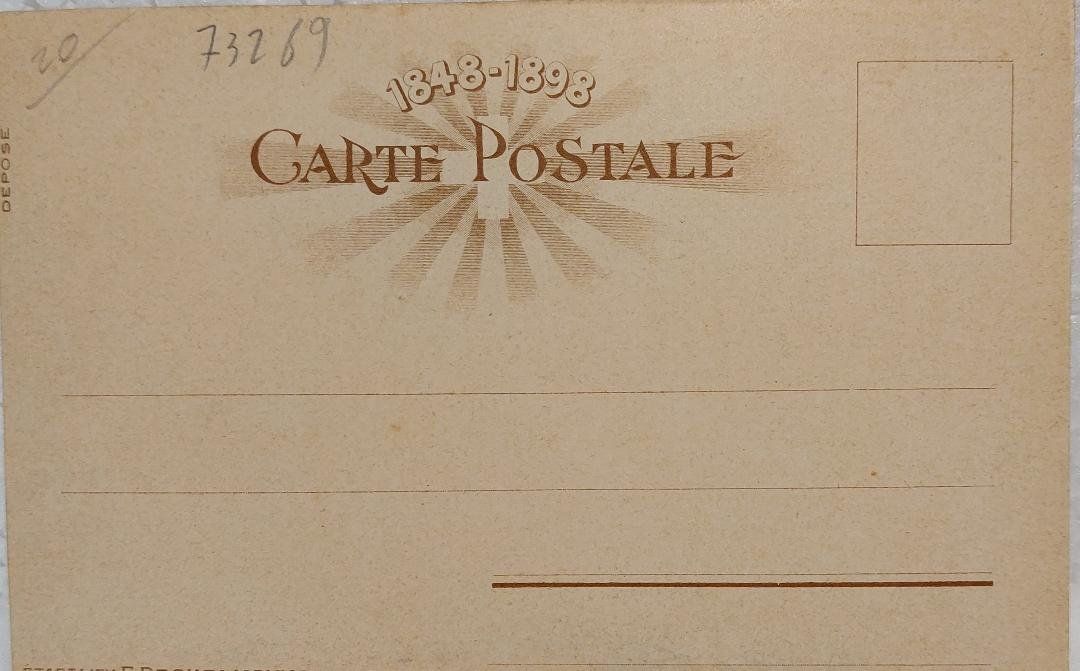 Cartoline postali: République Neuchâteloise Cinquantenaire  -  1848-1898 – Usato da Delémont venduto da Domdom1 1