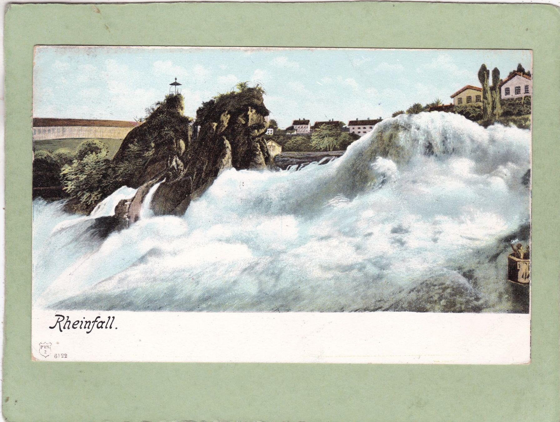 Ansichtskarten: Schaffhausen Rheinfall 1907 – Gebraucht aus Herisau von Lisegrat2008