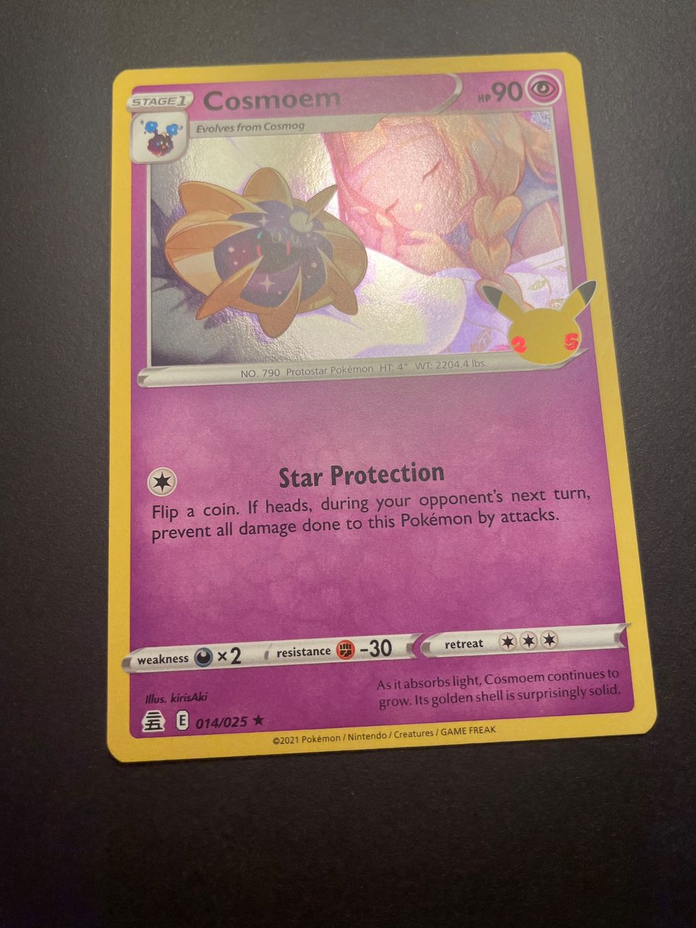 Pokémon Carte collezionabili: Cosmoem 014/025 Celebrations Holo – Usato da Zürich venduto da pokemon_cards