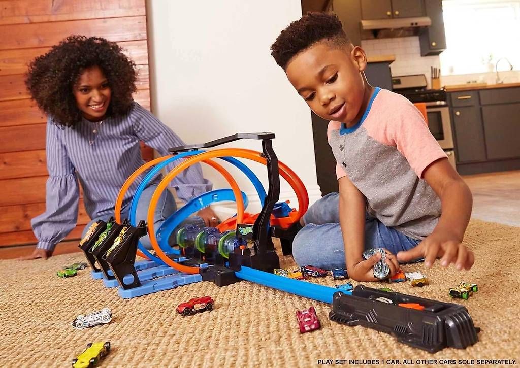 Hot Wheels Piste: Hot Wheels Korkenzieher-Crash Trackset – Usato da Gwatt (Thun) venduto da lucwyss 3