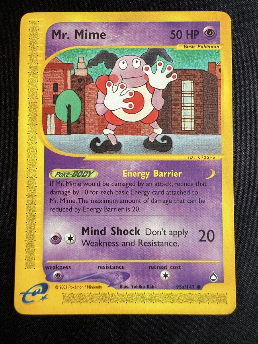 Pokémon Carte collezionabili: Mr. Mime Pokemon Aquapolis 95a/147 – Usato da Winterthur venduto da SiddyPokemon