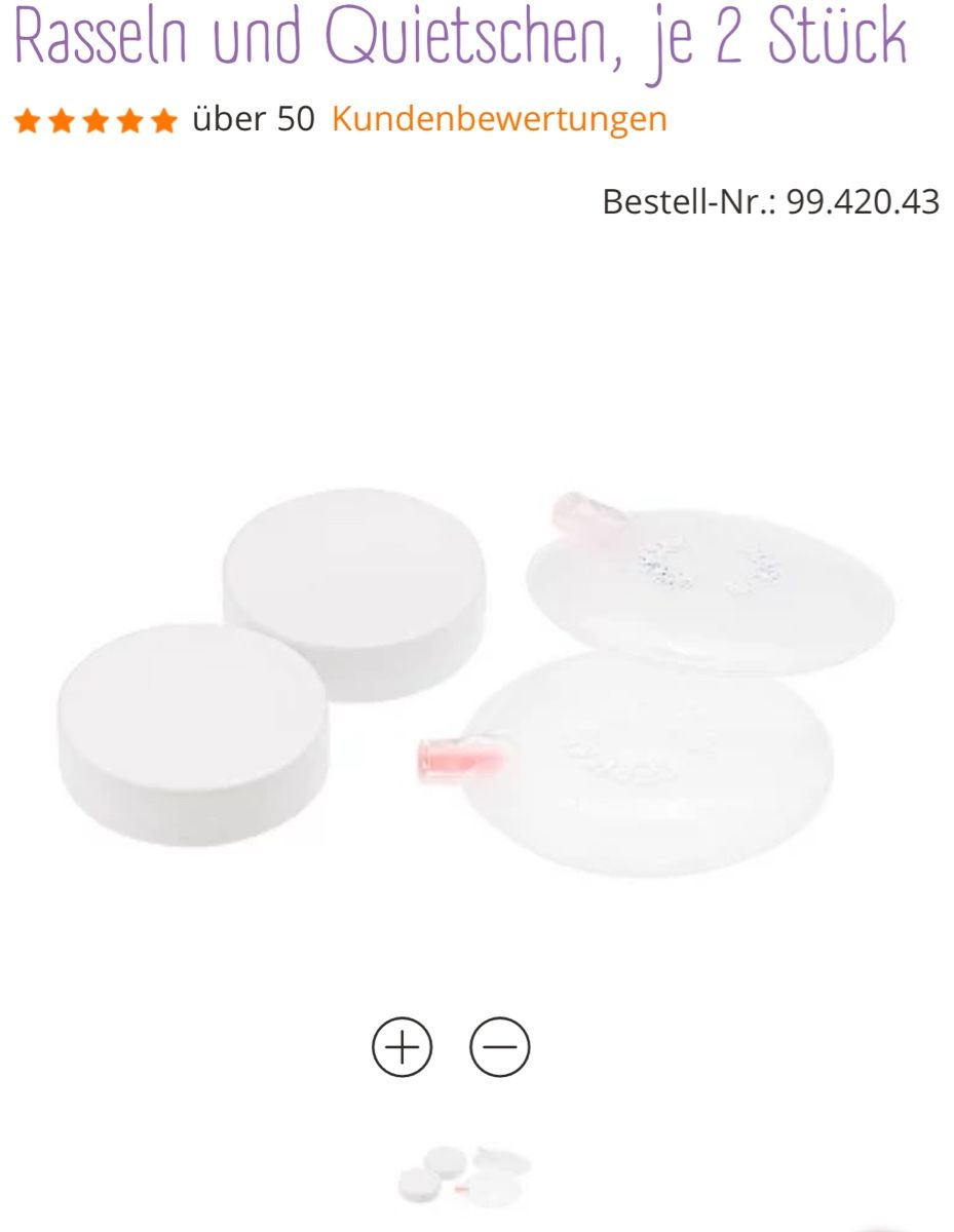 Patches: Rasseln und Quietschen je 2 Stck. – Neu und originalverpackt aus Udligenswil von nwal