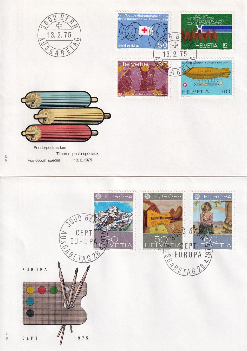 Tutti i francobolli: Lot 8 Briefe FDC 1973 - 1975 – Usato da Rossa venduto da becky05 3